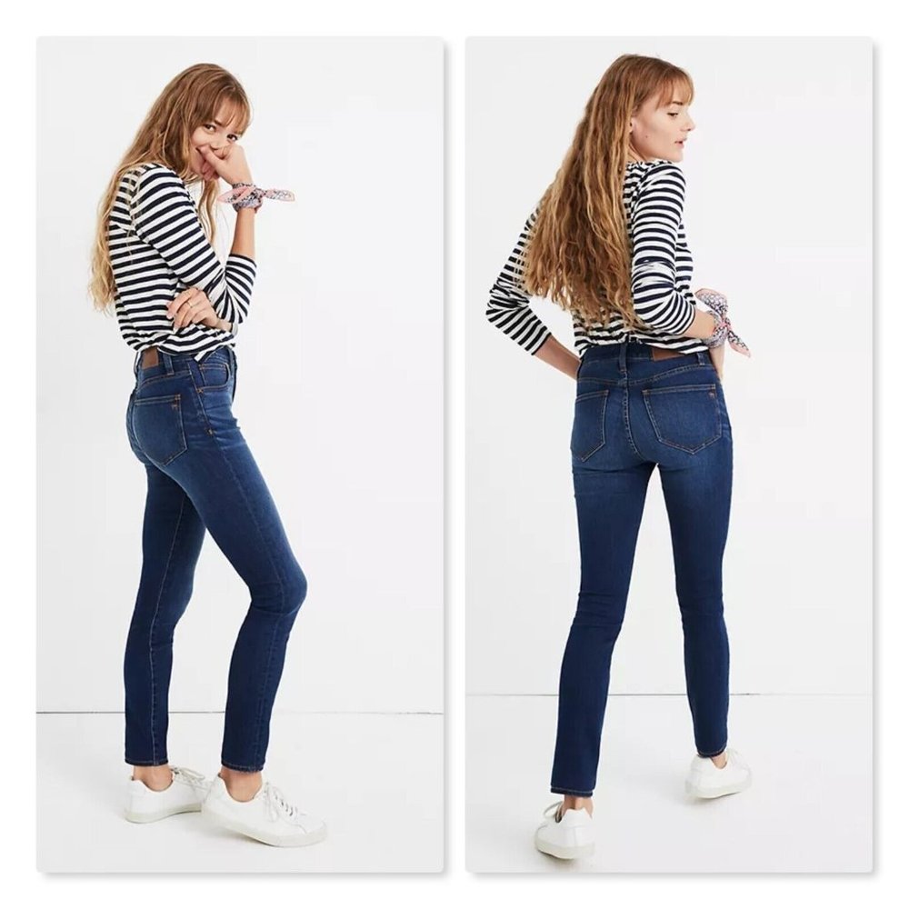 Madewell Roadtripper Jeans in Jansen Blue Wash Stretch Skinny